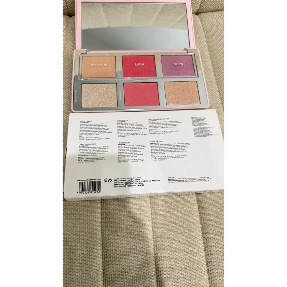 Natasha Denona Diamond & Blush Palette 01 Darya 6-Pan Highlighting Blush Palette